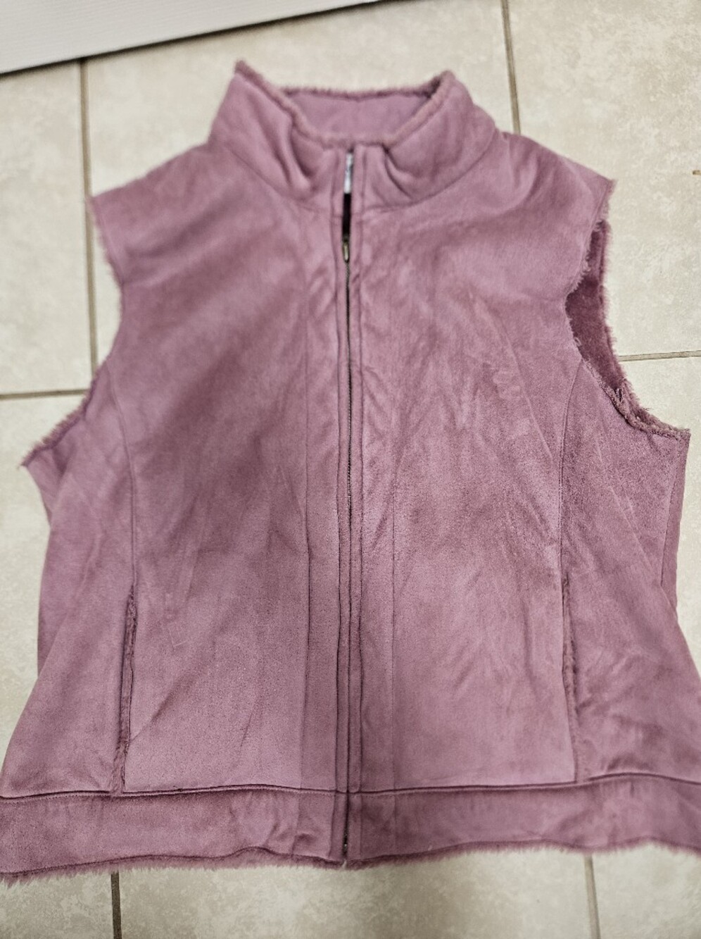 Pendleton Mauve Pink Suede Vest